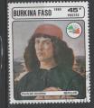 BURKINA FASO N 686 o Y&T 1985 ITALIA 85 Tableau de Boticcelli