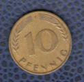 Allemagne 1969 Pice de Monnaie Coin 10 pfennig