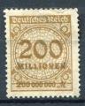 Timbre ALLEMAGNE Empire 1923  Obl  N 304  Y&T