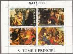 ST THOMAS ET PRINCE - 1988 - Noël / Titien / Rubens - Yvert 925/928 neufs **