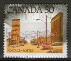 **   CANADA    50 c  1978  YT-668  " Prairie Town Main street "  (o)   **