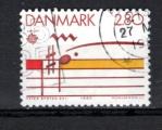 DANMARK 1985 N 0839 TIMBRE OBLITR  LE SCAN