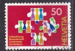 SUISSE - 1990  - Recensement   - Yvert 1363 Oblitr