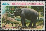 Indonsie 1977 Animal lphant Indien Elephas maximus indicus Y&T ID 1015 SU