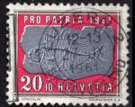 Suisse 1961; Y&T n 679, 20c + 10, fossile, minraux, Pro Patria