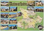 Carte Postale Moderne Maine et Loire 49 - Carte et sites touristiques