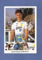 Carte ( format CPM ) cyclisme , quipe Gan 95 , Jean-Claude Colotti ( signe )
