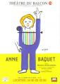 Carte Postale : Anne Baquet - Thtre du Balcon, Avignon - illustration Savignac