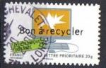 Timbre FRANCE 2008 - YT A 186 ( 4208 ) -   ENVIRONNEMENT - BON A RECYCLER