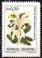 Argentine 1983 - Fleur, 2 types (papier phosph. et fluo.) - YT 1355 & 1355a **