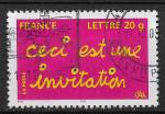 FRANCE - 2005 - Yt n 3760 - Ob - Timbre message ceci est une invitation