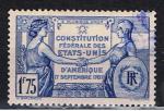 France / 1937 / Constitution Etats-Unis / YT n 357, oblitr