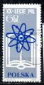 Pologne Yvert N1369 Oblitr 1964 Energie atomique