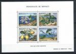 Monaco Bloc N51** (MNH) 1990 - Arbre Fruitier "Les 4 saisons du Citronnier"