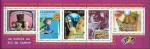 2001 Bande 5 timbres - Le sicle au fil du timbre La communication Y&T n B3372