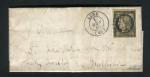 Rare lettre de Lure pour Mulhouse ( Haute Saône 1849 ) avec un n° 3