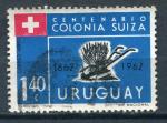 Timbre de l'URUGUAY  PA  1962  Obl  N 233  Y&T   