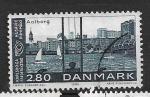 Danemark N 872 Norden 86  villes jumeles Aalborg 1986