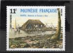 Timbre Neuf Polynsie Franaise / 1988 / Y&T N299 / Tahiti d'Autrefois.