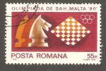 Romania - Scott 2973   chess / chec