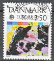 DANEMARK N 1004 de 1991 oblitr