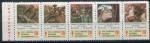 1 strips of 5 stamps ** XXXI campagna Nazionale Antitubercolare  - 20 Lire