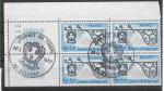 1977 FRANCE 1927 oblitr, cachet rond, Journe timbre, bloc de 4