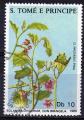 SAO TOME ET PRINCIPE N 907 o Y&T 1988 Fleur (Solanum ovigerum)