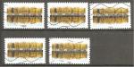 FRANCE 2017 Y T N  1370   oblitr   DESTOKAGE   5 timbres