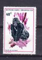 AF52 - 1970 - Yvert n 371 NSG - Gorille accroupi (Gorilla beringei)