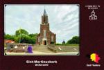 Carte postale, eglises, Churches in Belgium,Onkerzele, Sint-Martinuskerk