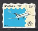 Nicaragua - Scott 1553  plane / avion