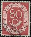 Alemania 1951-52.- Cifra y Corneta. Y&T 23. Scott 684. Michel 137.