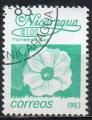 NICARAGUA N 1261 o Y&T 1983 Fleurs (Thumbergia alata) 