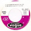 EP 45 RPM (7")  Michel Paje  "  Un garon sauvage  "
