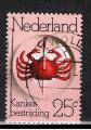 Pays-Bas / 1974 / Crabe, cancer / YT n° 1004, oblitéré