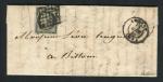 Rare lettre d'Ambert pour Billom ( Puy de Dôme 1850 ) avec un n° 3a