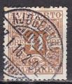 DANEMARK  timbre pour journaux n 19 de 1915 oblitr TB cot 5  10%