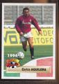 Carte PANINI Football 1994 N 271 Carlos AGUILERA Torino  fiche au dos