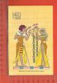 CPM  EGYPTE : Hieroglyphes,  Pharaoh Tutankhamen and his Queen