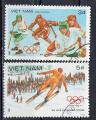 VIÊT-NAM N° 482 et 483 o Y&T 1984 Jeux Olympiques d'hiver à Sarajevo