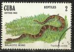 Cuba 1982; Y&T n  2370;  2c Faune, reptile, serpent