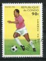 Timbre Rpublique du CONGO  1996  Obl  N  1041   Y&T  Football