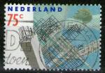 **   PAYS - BAS    75 c  1990  YT-1354  " Rotterdam-Plan de l'avenir "  (o)   **