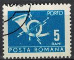Roumanie 1967 Oblitr Used Post Horn Corne Postale 5 Bani Bleu SU