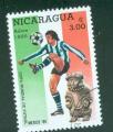 Nicaragua 1986 Y&T Pa1127 oblitr Football