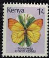 Kenya 1988 Used Animal Papillon Eronia Leda feuille d'automne vagabonde SU