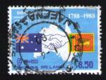 SRI LANKA Oblitration ronde Used Stamp Australian Bicentenary Bicentenaire