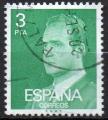 Espagne : Y.T. 1992 - Juan Carlos 3 pta vert - oblitr - anne 1976