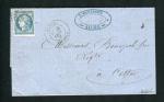 Rare lettre d'Alger pour Cette ( 1871 ) avec un n° 46B - Cachet GC 5005